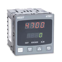 West Control Solutions Limit Device, 1/4 DIN, univ input, latching limit relay, 24-48VAC/DC, West