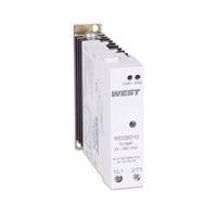 West Control Solutions Relay w/ Heatsink, DIN Rail Mount Solid State, 24-280VAC, 10A, West