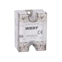 West Control Solutions Relay, Panel Mount Solid State, 48-660VAC, 50A, West