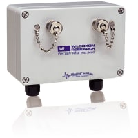 Wilcoxon Sensing Technologies 2 channel BNC, vibration sensor termination junction box, cable grips