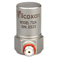 Wilcoxon Sensing Technologies Mini, high frequency accelerometer, 10 mV/g 5%, side exit microdot connector