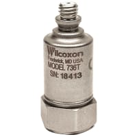 Wilcoxon Sensing Technologies Miniature, high frequency accelerometer, 100 mV/g 5%, top exit microdot conn.