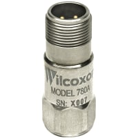 Wilcoxon Sensing Technologies Compact accelerometer, 100 mV/g sensitivity, 5% tol, top exit MIL-C-5015 conn