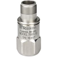 Wilcoxon Sensing Technologies Gen purpose accelerometer, 100 mV/g 10%, top exit MIL-C-5015 conn, 1/4-28 stud