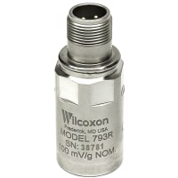 Wilcoxon Sensing Technologies Radiation-resistant accelerometer, 100 mV/g 5%, top exit MIL-C-5015 connector