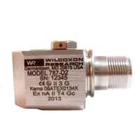 Wilcoxon Sensing Technologies Class I Div 2 accel, 100 mV/g 5%, side exit MIL-C-5015 conn, 1/4-28 mount screw