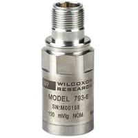 Wilcoxon Sensing Technologies High temp accelerometer 150C/302F, 100 mV/g 10%, top exit 2-pin MIL-C-5015 conn