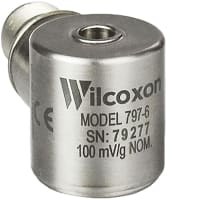 Wilcoxon Sensing Technologies High temp accelerometer, 150C/302F, 100 mV/g 10%, side exit MIL-C-5015 conn