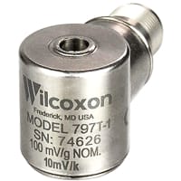 Wilcoxon Sensing Technologies Dual-output sensor: accel (100 mV/g 5%) and temp, side exit MIL-C-5015 conn