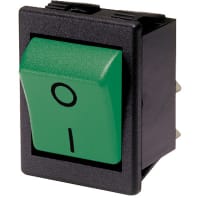 Arcolectric (Bulgin Ltd.) DPST Lit Rocker Switch with Terminal Barrier M441