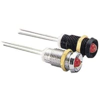 Arcolectric (Bulgin Ltd.) Optoelectronic Indicator LED T1-3/4 Red 12VDC Chrome Wire Leads