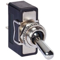 Arcolectric (Bulgin Ltd.) SPST Toggle Switch with two hex nuts