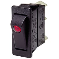 Arcolectric (Bulgin Ltd.) SPST Rocker Switch, Lit 230V Red