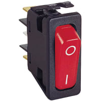 Arcolectric (Bulgin Ltd.) SPST Rocker Switch, Lit 230V Red