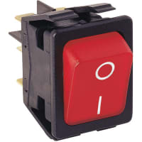 Arcolectric (Bulgin Ltd.) DPST Rocker Switch Lit 230V Amber w/legend