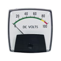 Yokogawa Corporation of America DC Voltmeter, Zero-Left, New Big Look, 2.5 in, Taut Band Suspension, 150 Volts