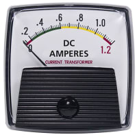 Yokogawa Corporation of America DC Microammeter, Zero-Left, New Big Look, 2.5 in, Taut Band Suspension, 50 uA