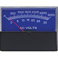 Yokogawa Corporation of America AC Voltmeter, Self-Contained, IronVane/Pivot&Jewel, 60Hz, Stylist, Surface, 2.5in, 150V