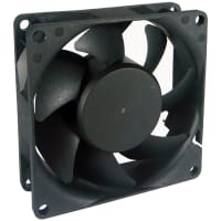 YS TECH USA Fan, 24V, 8025mm, 80cfm 17.2mm, H20 330ma 4Wire, PWM Ball Bearing, 8025 IP67 Series