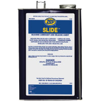 Zep Slide Lubricant and Release Agent, Silicone, Clear, Colorless, Light-Duty Coat