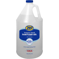 Zep Instant Hand Sanitizer Gel, 70% Alcohol, 1 Gallon, Residue-Free, Clean Scent