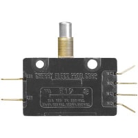 ZF Electronics Switch, Snap Action, DPDT, Metal Over-Travel Button Act, 15A, 125/250VAC, 2A, 48VDC, QC