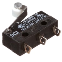 ZF Electronics Switch, Snap Action, SPDT, NO/NC, IP67, Roller Actuator, Silver Alloy, 10A, 250VAC, Sdr