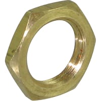 ZF Electronics Accessory, Hardware, 3/8x32 Thread, Brass Hex Nut for E13-19 Series