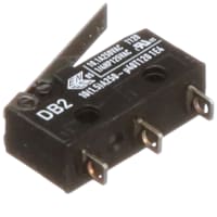 ZF Electronics Switch, Snap Action, SPDT, NO/NC, Lever Actr, Gold/Silver Alloy, 10.1A, 250VAC, Solder