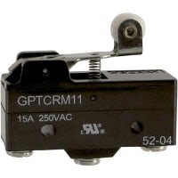 ZF Electronics Switch, Snap Action, SPDT, IP40, Lever Act, Silver Alloy Contact, 15A, 250VAC, Screw