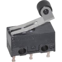 ZF Electronics Switch, Snap Action, SPDT, NO/NC, Roller Actuator, Silver Alloy, 3A, 125VAC, PCB