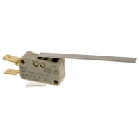 ZF Electronics Switch, Snap Action, SPDT, NO/NC, Straight Actuator, Silver Alloy, 16A, 250VAC, Tab Term