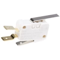 ZF Electronics Switch, Snap Action, SPDT, NO/NC, Lever Actuator, Silver Alloy, 16A, 250VAC, Tab Term