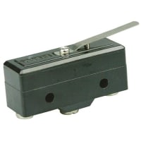 ZF Electronics Switch, Snap Action, SPDT, NO/NC, Leaf Lever Act, Silver Contact, 15A, 250VAC, Screw