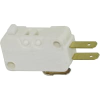 ZF Electronics Switch, Snap-Acting, Button, 3 A, 125/250 VAC, Miniature, 25 g (Max.), UL94V-O