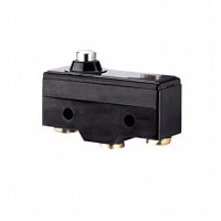 ZF Electronics Switch, Snap Action, SPDT, IP40, Button Actuator, Silver Alloy Contact, 20A, Screw Term