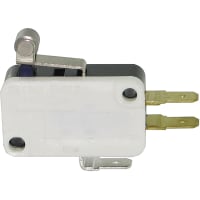 ZF Electronics Switch, Snap; Miniature; Roller; Standard Force; 3A;125/250 VAC;QC Term.