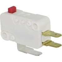 ZF Electronics Switch, Button, 10 A, 125/250 VAC, 285 g, 1.095 in., Thermoplastic Polyester