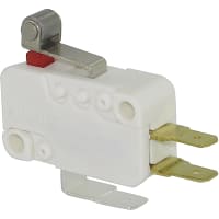 ZF Electronics Switch, Roller SR, 10 A, 125/250 VAC, 400 g, 1.095 in., Thermoplastic Polyester