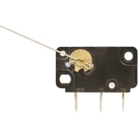 ZF Electronics Switch, Wireform, 6 A @ 250 VAC, 250 VAC, SPDT, 1.218 in., Phenolic, UL 94HB