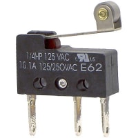 ZF Electronics Switch, Auxiliary Cold-Rolled Steel, 10.1 A, 125/250 VAC, SPDT, 0.781 in.