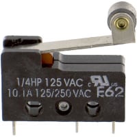 ZF Electronics Switch, Auxiliary Cold-Rolled Steel, 10.1 A, 125/250 VAC, SPDT, 0.781 in.