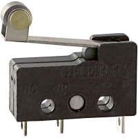 ZF Electronics Switch, Auxiliary Cold-Rolled Steel, 0.1 A, 125 VAC, SPDT, 0.781 in., UL94HB