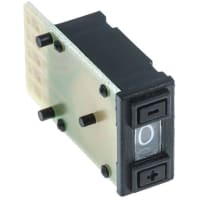 ZF Electronics Switch, Pushbutton Pushwheel, Tab, Gold Contacts, Panel Mount, Black, 0.1A, 50VAC