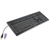 ZF Electronics Cherry Wired Black PS/2 & USB Ergonomic Keyboard, QWERTY (UK)