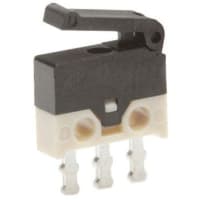 ZF Electronics Switch, Snap Action, SPDT, NO/NC, Lever Actuator, Gold Plated Brass, 500mA, 30VDC, PCB