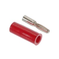 Abbatron / HH Smith Banana Plug Insulated Standard 15Amp Length 1-9/16 Nylon Handle Red