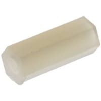 Abbatron / HH Smith Standoff, Hex, Female, Thread 6-32, Length 1 in, OD:1/4 in, Nylon, 4300 Series