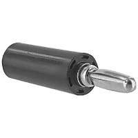 Abbatron / HH Smith Banana Plug Insulated Standard 15Amp Length 1-9/16 Nylon Handle Black