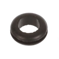 Abbatron / HH Smith Round Grommet, 3/8" ID, 1/2" Mounting Hole, 1/4" Thickness, SBR, Black